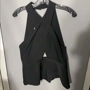 Bcbgmaxazria black remmie top